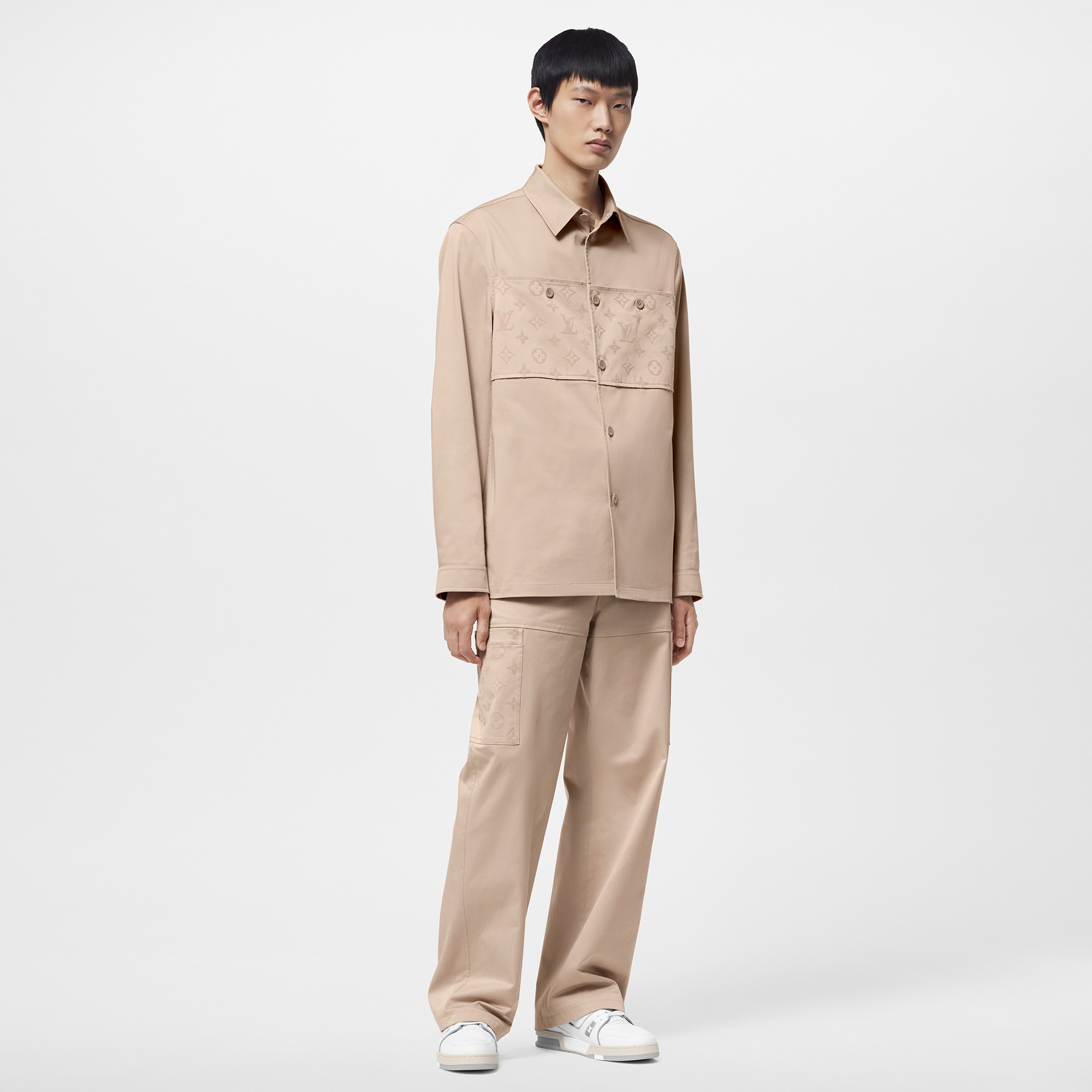 Flocked Casual Cotton Overshirt - Ready-to-Wear | LOUIS VUITTON